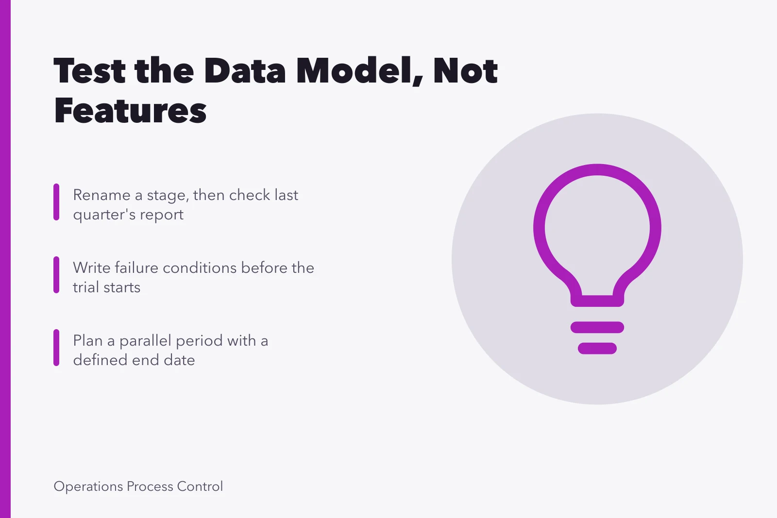 Card on testing business development tools by their data model. Business development tools worth adopting depend on the data model, not the feature list