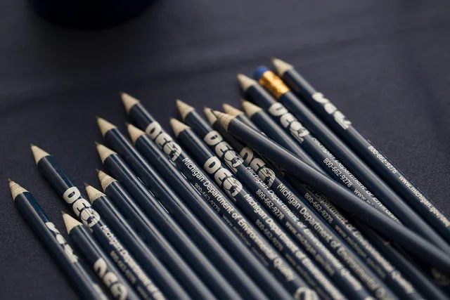 pencils, department of environmental quality, michigan, swag. Working through the quality management checklist in order